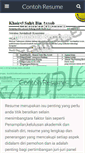 Mobile Screenshot of contohresume.com
